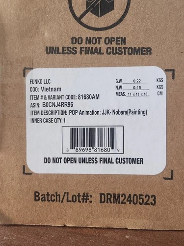 Funko Pop! Anime Jujutsu Kaisen Nobara #1647 – New in Box