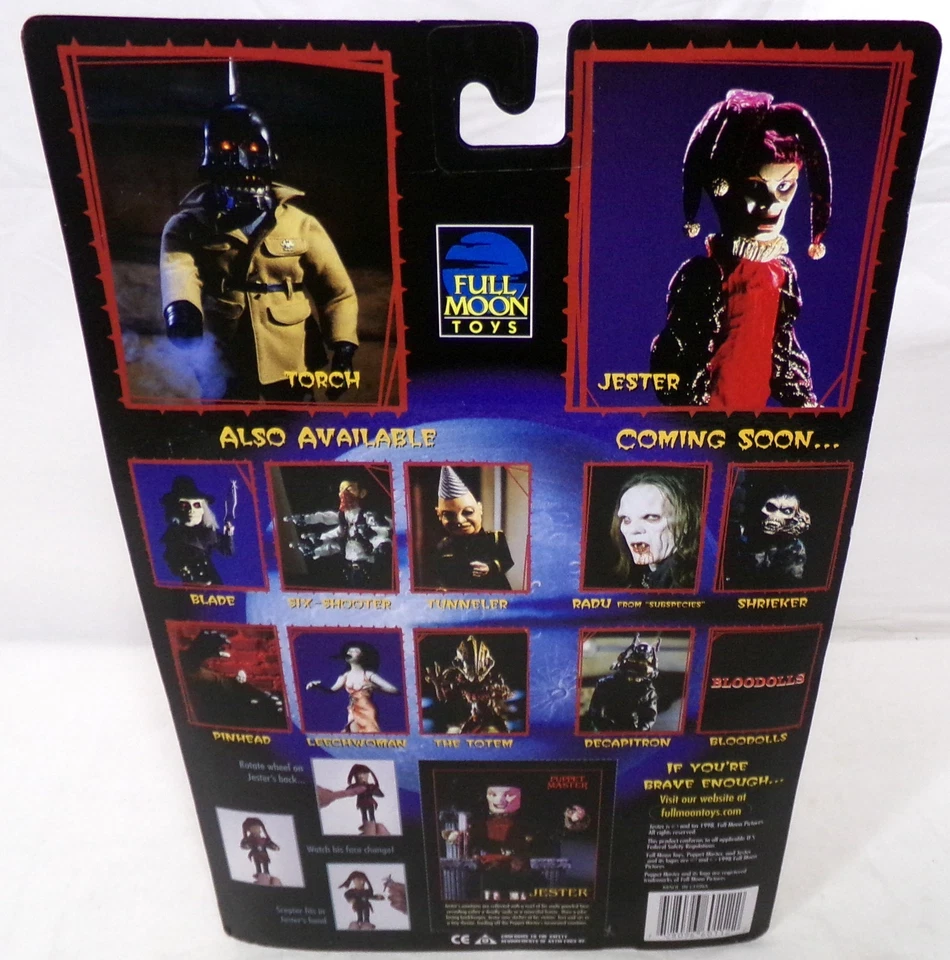Figura de colección 1998 Full Moon Toys Puppet Master Bufter 7" nueva sellada Foto 2 de 2