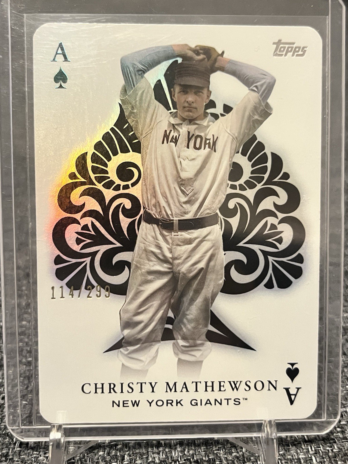2023 Topps All Aces Black Christy Mathewson #AA- /299 SSP BLACK BACK REFRACTOR