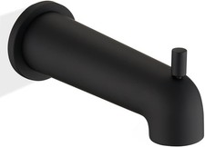 7 Inch Extra Long Slip on Bathtub Spout with Diverter, Matte Black Tub Spout Fit