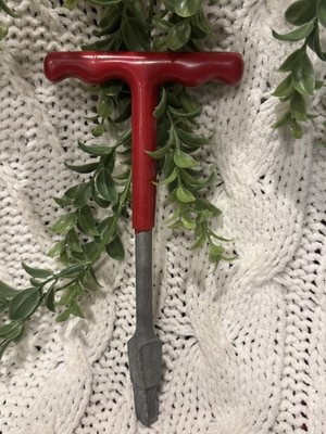 Vintage T-Handle Masonry Cold Chisel 8.5  Stone Concrete Tool 老式凿子