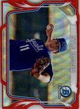2014 Bowman Chrome Mini Die-Cut Red Wave Refractors #MCKZ Kyle Zimmer /5 - BB