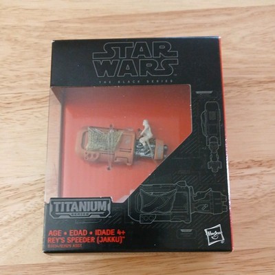 Star Wars The Black Series Titanium Series Rey's Speeder Jakku #05 Hasbro NEW