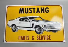 Ford Mustang Boss 302 Parts And Service Tin Metal Sign 18 X 12