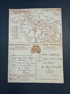 WW1 - Correspondance des Armées - Franchise Militaire - Les Cartes du Front n°6