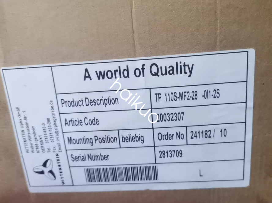 1PCS  TP110S-MF2-28-011-2S 20032307 WITTENSTEIN Sensor  new  via FedEx or DHL