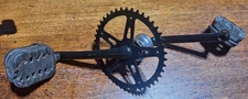 BMX Bike Crank Set, Sprocket, Pedals, 165mm (Haro, GT, Redline, Free Agent)