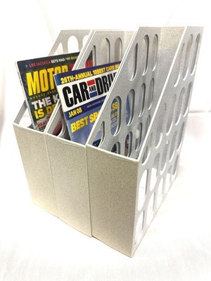 3 Plastic Document Storage Case Paper or Magazines Holder File Box FREE SHIP