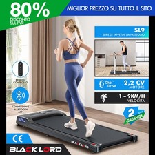 BLACK LORD Tapis Roulant Elettrico Tappetino da Passeggio Casa Ufficio Fitness