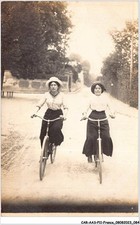 CAR-AASP11-0783 - FRANCE - CARTE PHOTO - PARMAIN - DEUX DAMES A VELO