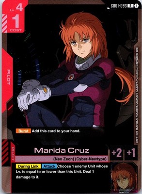 Marida Cruz GD01-093 R Newtype Rising Gundam Near Mint