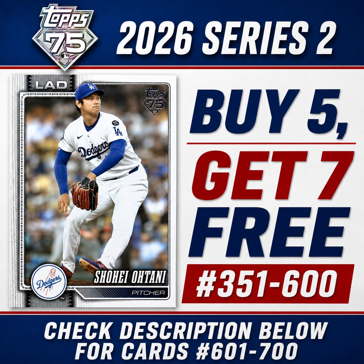 2026 TOPPS SERIES 2 Baseball - Singles #351-600🔥You Pick! Complete Your Set!🔥