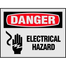 Safety Label, 3 1/2 in Height, 5 in Width, Reflective Sheeting, Horizontal