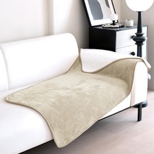 gogobunny Waterproof Bed Blanket, Reversible Sherpa Fleece Throw Blanket for ...