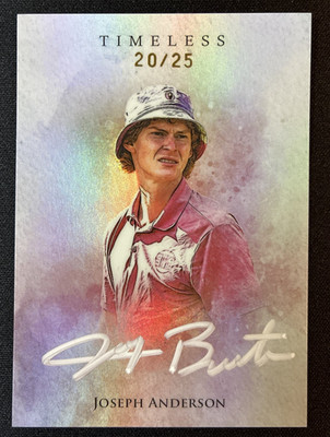 2025 Brixton Titanium Timeless #18 Joseph Anderson Autograph /25