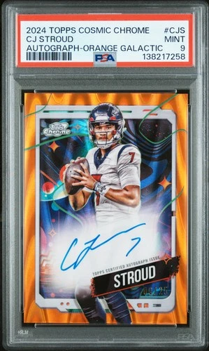 2024 TOPPS COSMIC CHROME COSMIC CHROME AUTOS #CJS CJ STROUD 6/25 PSA 9