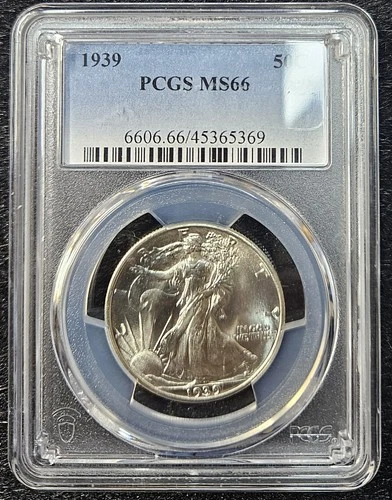 1939 Walking Liberty Half Dollar -- MS66