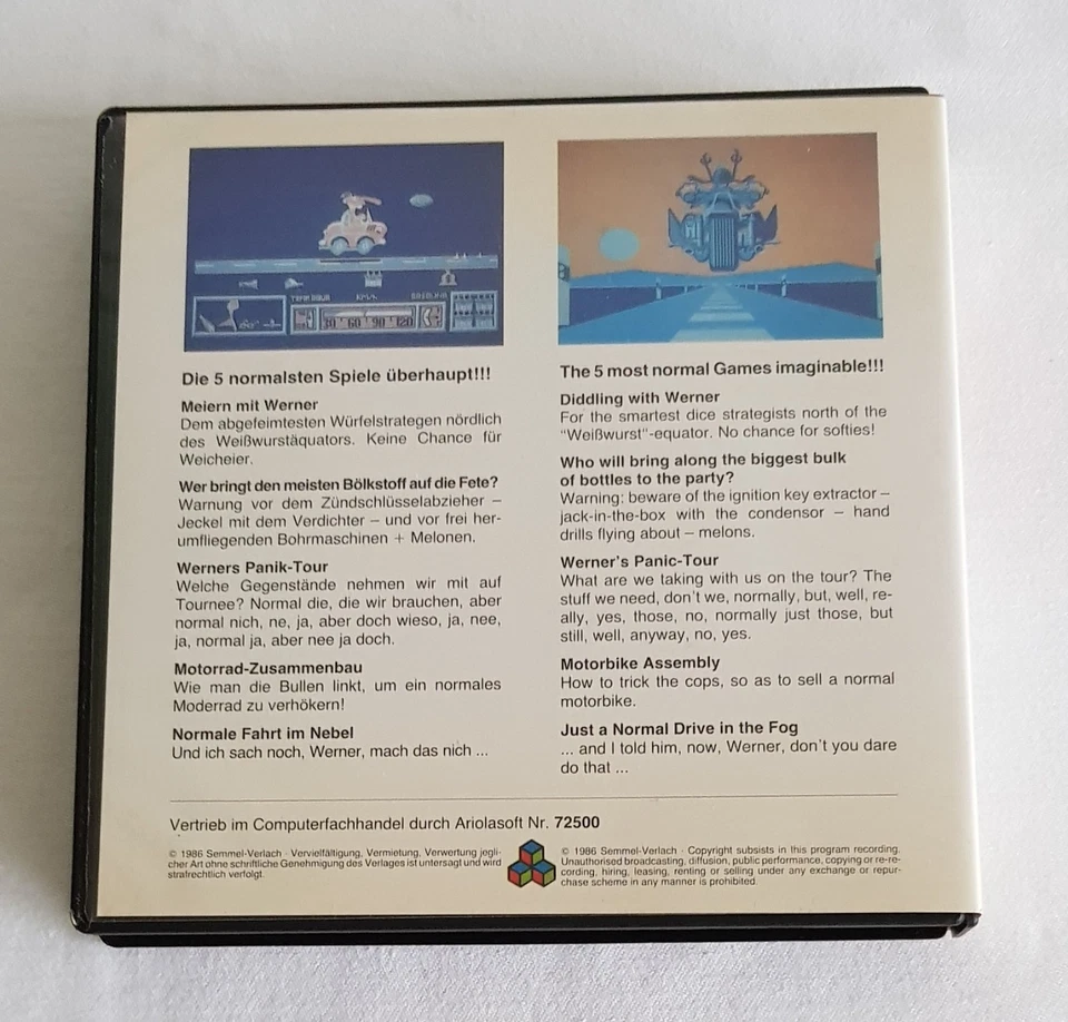 (23) Semmel Verlach Commodore 64/128 Spiel **Werner mach hin** Diskette 1986 - Bild 3 von 4