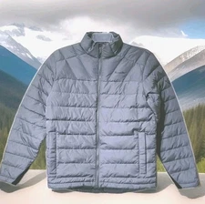 Moosejaw Men's Duck Down Insulated Lightweight Jacket/ GRAY Multiple Sizes