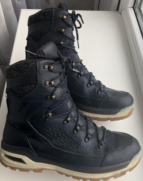 Men Lowa Boots Navy Leather 42