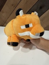 Minecraft Plush Fox 12" Long Orange White Mojang Jinx 2021 Stuffed Animal