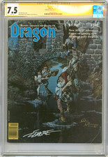 CGC SS 7.5 Dragon #102 Signed Larry Elmore SnarfQuest / Dean Morrissey Cover Art