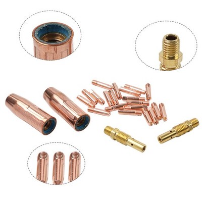 24pcs Tips Nozzle Diffuser fits Weld-Pak 100HD 125HD 140HD Mig Welder