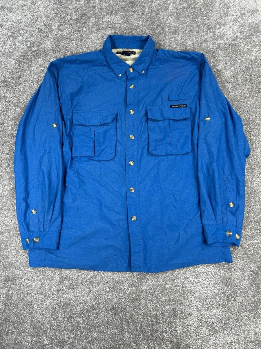 Chemise ExOfficio Buzz Off - Homme, Taille M, Bleue, Anti-moustiques (occasion)
