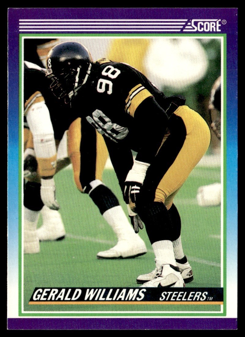1990 Score Gerald Williams Rookie Pittsburgh Steelers #517