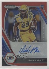 2021 Panini Prizm Draft Picks Red 45/199 Isaiah McKoy #DPA-IMC Auto 2u3