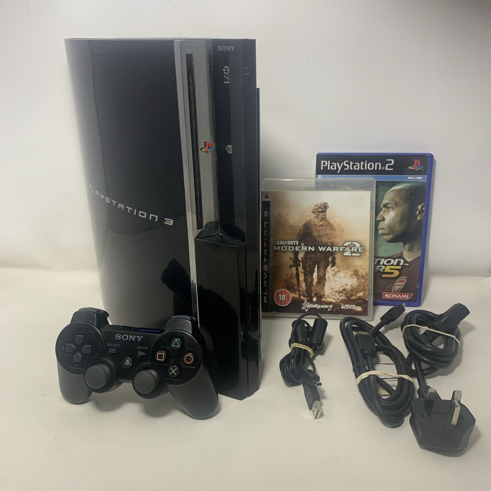 Sony PlayStation 3 Console 60GB Backward Compatible PS1 PS2 PS3 Games
