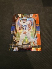 2025 Panini Select - JARQUEZ HUNTER Premier - RED & BLACK SHOCK Rookie (RC) #119