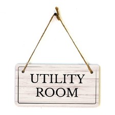 Rooms  Spaces  Rustic Light Wood 5 x 10" Hanging Signs