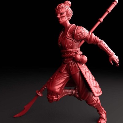 Brayan Nafarrate - Bestiarium #5 - Samurai Spear #2 - DnD/TTRPG Figur/Miniatur