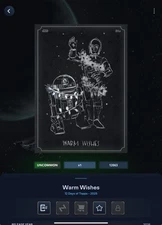 VIDEOGAME Topps Star Wars 26 - 12 DAYS OF TOPPS - WARM WISHES