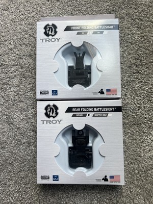 Troy Industries 3EZ11 Flip Up Folding Front & Rear Iron Sights