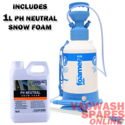 KWAZAR ORION FOAMER 6L TANK - SNOW FOAM SPRAYER LANZE BLASTER +VALET PRO 1L SCHAUM
