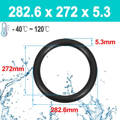 5.3mm Cross Section O Rings NBR Nitrile Rubber 15mm-600mm ID Oil Resistant Seals - Picture 118 of 177
