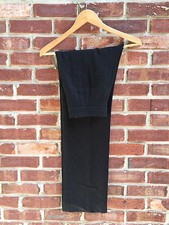 Donna Karan DKNY Formal Classic Black Wool Dress Pants Italy 2 Small S 