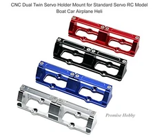 CNC Dual Servo Holder Mount for Standard Servo RC Model Boat Car Airplane Heli