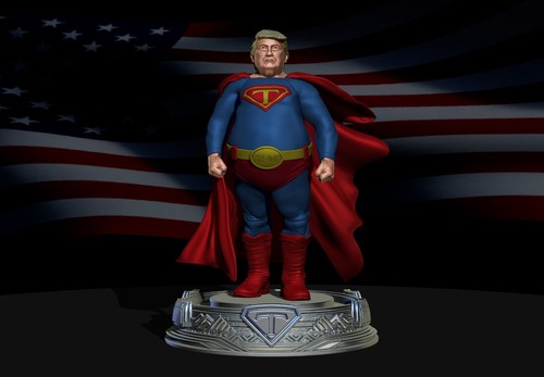 Super Trump Model Printing Miniature Assembly File STL-OBJ for 3D Printing - 第 2/20 張圖片