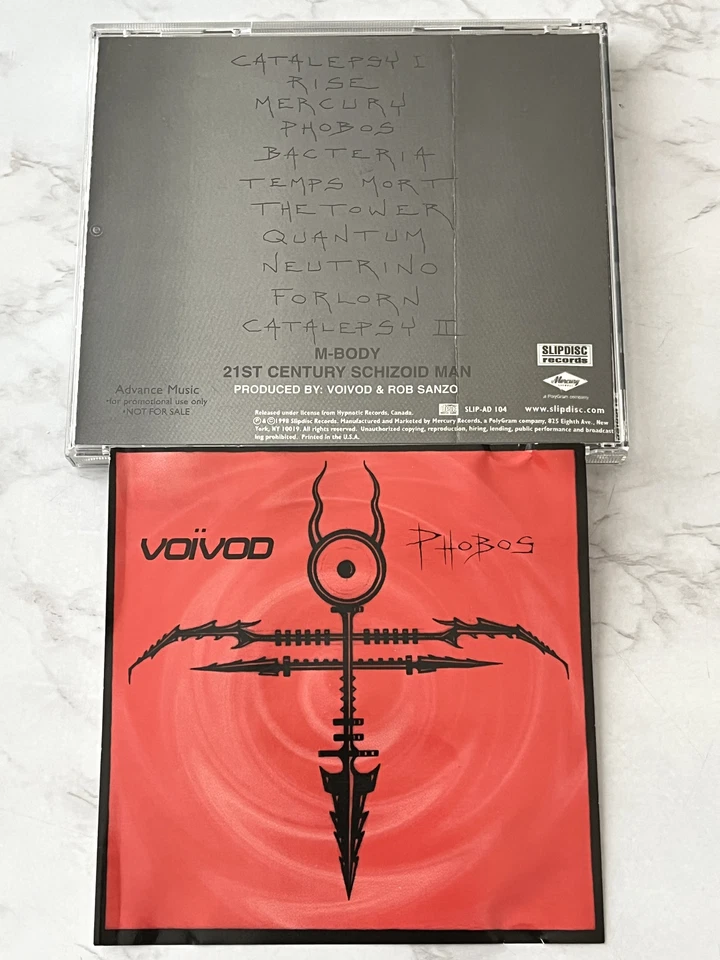 Voivod Phobos CD PROMO! 1998 Slipdisc SLIP-AD 104 Jason Newsted RARE! OOP! Foto 4 de 4