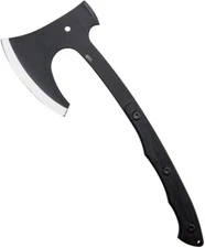 APOC Barrens Axe 6.25" Spring Steel Head 5.5" Cutting Edge Black G10 Handle