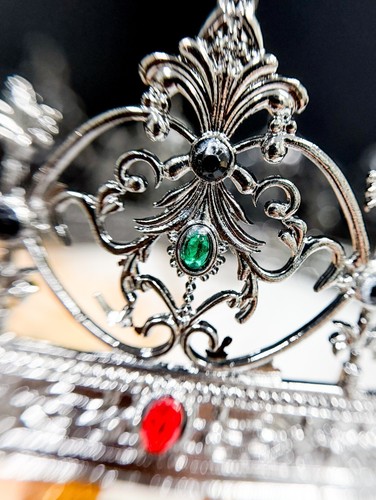 Vintage Silver Crown, Renaissance Crown, Royal Medieval Crown, Prince Diadem - Picture 10 of 10