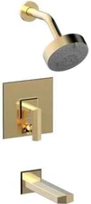Phylrich 184-27/004 Diama Pressure Balance Shower Set in SATIN BRASS New in Box!