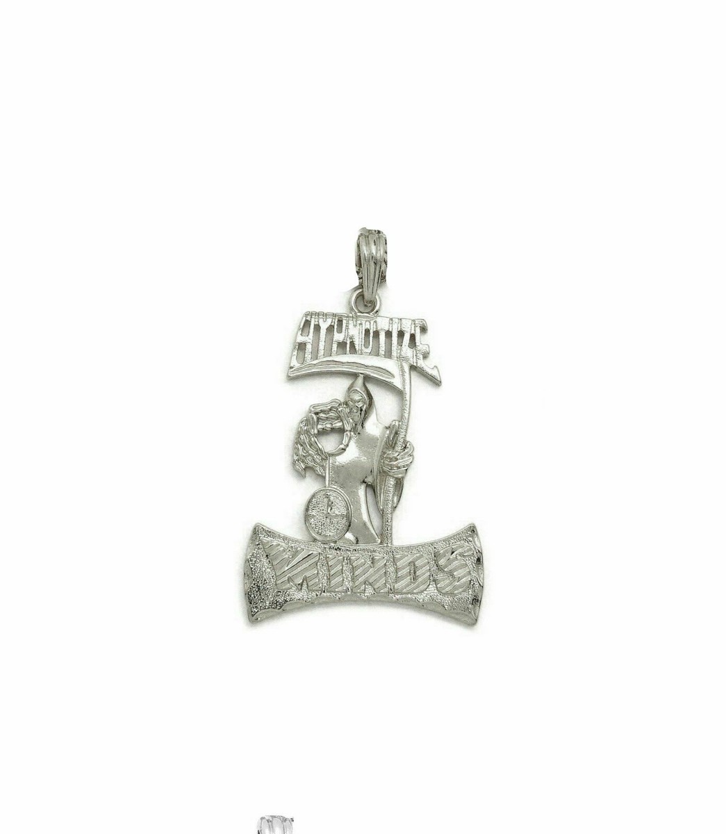 アクセサリー AFB x HYPNOTIZE CUBE CHAIN NECKLACE Hip Hop Iced Hypnotize Minds Pendant & 4mm 24