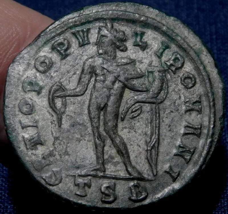 MORTWN Galerius Caesar Silvered Large Follis 308AD Genius Standing Reduced Price - Image 3 of 3