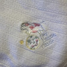 Vintage Carter's Baby Receiving Blanket White Hey Diddle Diddle 25 x29 -RARE