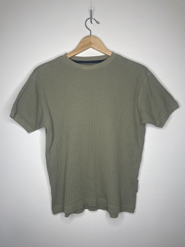FERRUCHE MENS GREEN SHORT SLEEVE RIBBED 