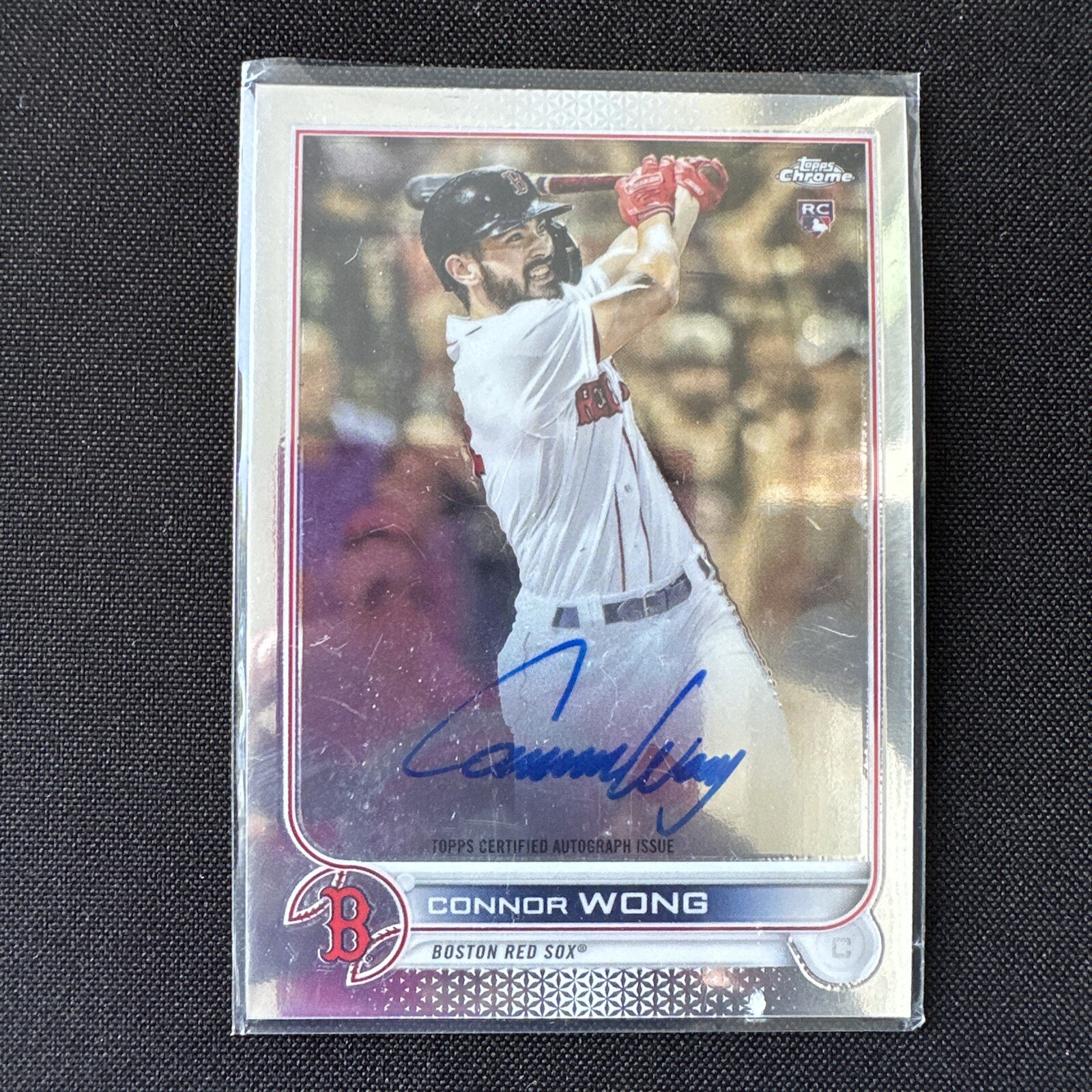 2022 Topps Chrome RC Auto-CONNOR WONG Rookie Card #RA-CW On Card Auto Boston